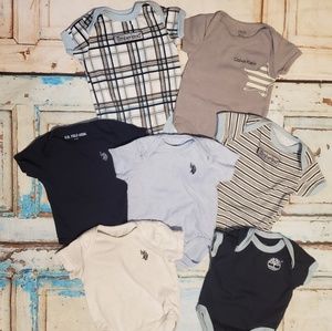 Baby Boy Onesies Bundle Size 0-3 Months